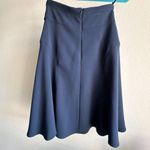 Karen Millen Navy Blue A-Line Flared Skirt US 6 | Button Waist Detail | Elegant Photo 12