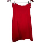 Sézane Sezane Ondine Red Strapless Dress bow tie front sz 36 US 4 Photo 3