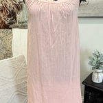 Jasmine & Ginger  Pink Midi Dress with Navy Accents Photo 0