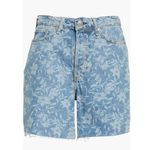 Rag and Bone  Blue Floral Denim Shorts Photo 8