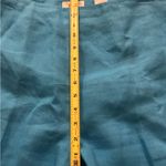 Talbots Irish Linen Turquoise Lined Pantsuit Size 16 Photo 5
