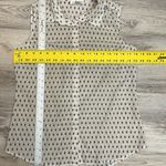 Kenar White with Blue Print Sleeveless Button Down Collared Women's Shirt Medium Photo 7