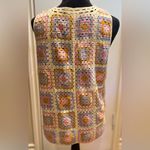 House of Harlow 1960 Coastal Granny Square Knit Crochet Pastel Open Vest OSFM Pink Size undefined Photo 5