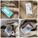 Maurice's Asymmetrical Zip Vest Tan Brown Khaki Plus Size 3XL Safari Linen NWT Photo 4