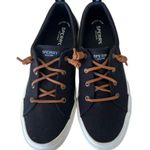 Sperry  Women’s Crest Vibe Black Canvas Sneakers Size 10 Photo 1