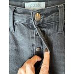 frame denim  Shorts Women 28 Black Wash Le Original Distressed Fray Hem Jean Punk Photo 4