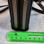 Cross Body Wristlet Purse Black Removable Strap Two Sides Zipper Photo 5