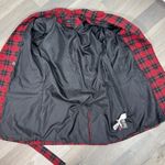 BeFree Tartan Plaid Double Breasted Tie Waist Trench Overcoat Red XS Photo 9