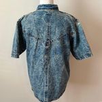 Vintage Sequin Embroidered Western Top Blue Photo 2