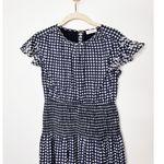 Banjanan Aurelia Ruffle Sleeve Tiered Maxi Dress in Gingham Noir Small Blue Photo 8