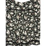 Anthropologie Maeve Celyn Floral Lace Trim Peasant Top Women Size 10 Black White Photo 8