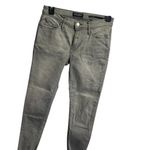 Banana Republic  26P Gray Mid-Rise Skinny Jeans Distressed Hem Photo 1