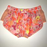 Victoria's Secret Pink and Neon Orange Floral Pijama Shorts Women's M Photo 1