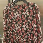 VICI ππ Floral Ruched Long Sleeve Minidress ~ Black Floral Print XL NWOT Photo 9