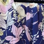 Tahari Yumi Kim Bora Bora Navy SoHo Mixer silk wrap dress size 8/large Photo 6