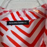 Monoprix Femme Red White Striped Tiered Midi Dress Womens S Prairie Boho Casual Photo 8