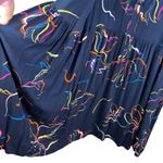 Avenue  Midi Dress Navy V-Neck 22/24 Tie Back Short Sleeves Photo 7