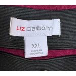 Liz Claiborne  Women Skirt Linen Blend Pencil Suit‎ Lined Pull On Stretch Red XXL Photo 4