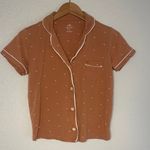 Roller Rabbit Faherty x  Pajama Top Short Sleeve Rust Sunrise Organic Cotton Photo 0