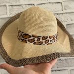 Disney Women’s  Parks Animal Kingdom straw hat with leopard ribbon mickey face Photo 2