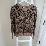 A New Day  Women’s Animal Print Crewneck Sweater - Brown and Black Size Large Photo 5