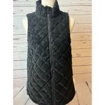 Athleta  Whisper Featherless Lux‎ Vest Full Zip Black 467768 XS Extra Small NWT Photo 11