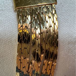 Vintage Gold Tone Multi Chain Herringbone Necklace Womens Jewelry Classic Photo 2