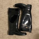 Coach Black Tall Rain Boots Photo 1