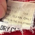 Vintage 100% Silk Red Sunglass Jacket Size XL Photo 6