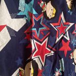 DC Comics Wonder Woman cartoon print women’s scrub top, size 2XL Photo 1