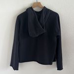 Athleta Black French Terry Pique Hoodie Style 211387-00 Medium Photo 1