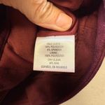 Thalia Sodi Faux Suede Moto Jacket Burgundy Womens M Asymmetrical Zip Photo 8