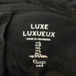 Gap  Luxe Womens Long Sleeve Black Top Pleated Scoop Neck Size L Photo 2