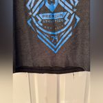 American Fighter x Affliction Addy Women's T-Shirt Black Grey Blue Size Medium Photo 9