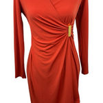 CHAPS  Wrap Dress, 4P, dressy, office, party, formal, cocktail, metal, elegant Photo 0