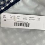 J.Crew Gingham High Waisted Bikini Bottoms Navy Blue White Size 3X Photo 5