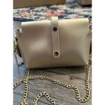 Vera Pelle  made in Italy gold Genuine Leather Shoulder Bag Gold Chain purse Photo 1