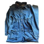 MAD FOR LOVE Denim Jumpsuit Sz Small Blue Photo 8