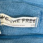 Free People NEW  After Midnight Washed Tee Blue Ombre Oversize Boho Y2K 90s Lg Photo 7