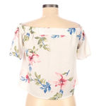 Alythea  size small white floral flirty crop top Photo 2