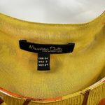 Massimo Dutti  Retro 70s Floral Silk Ruffled Blouse Women's Size 2 Photo 2