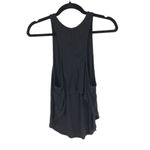 Athleta Womens Tank Top Ribbed Draped Scoop Neck Black XS Photo 1