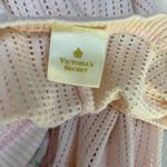 Victoria's Secret Vintage  One Piece Pajamas XS Pink Thermal Floral Pockets Photo 6