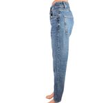ZARA Blue Light Wash High Rise Stretch Slim Straight Denim Jeans Pants Size 4 Photo 1