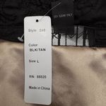 VTG 90s Silkland 100% Silk Quilted Jacket Floral Stitching Satin Women’s L NWT Black Size L Photo 8