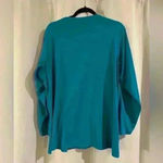 Women’s Teal Chic Blouse Blue Size 1X Photo 2