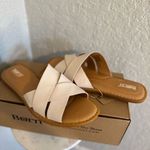 Born Ilana Leather Slide Sandal, Cushioned Padded, White Cream, Size 8,‎ NWT Photo 15