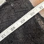 Chico's  Black Sequin Lace Open Front Kimono Cardigan Sequins OS Stretch Holiday Photo 5