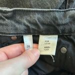 Reformation  Yuma Wash Black High Waisted Straight Button Fly Jeans Size 28 Photo 6