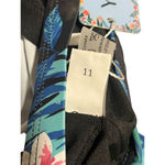 Yonique Tankini Swim Top Women's Plus Size 11 Floral Black Wrap Front Padded NEW Photo 7